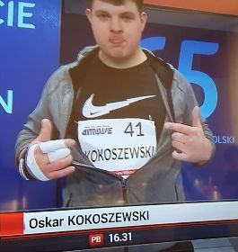 Oskar Kokoszewski wystartował na 68. PZLA Halowe Mistrzostwa Polski w Toruniu 